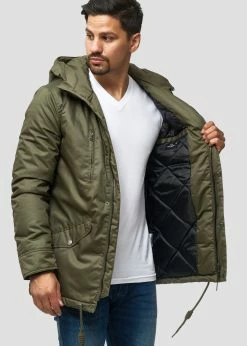 Indicode Jeans Kurtka Zimowa - Army
