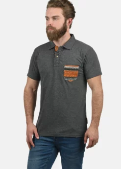 Indicode Jeans IDALASTAIR - Koszulka Polo - Grey